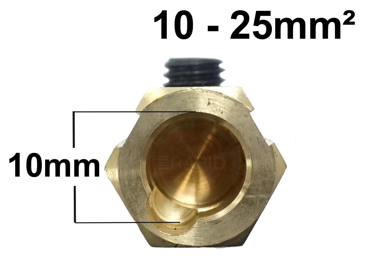 BO3CS25  Dinse Type Cable Socket For 16 To 25 mm Sq Welding Cable